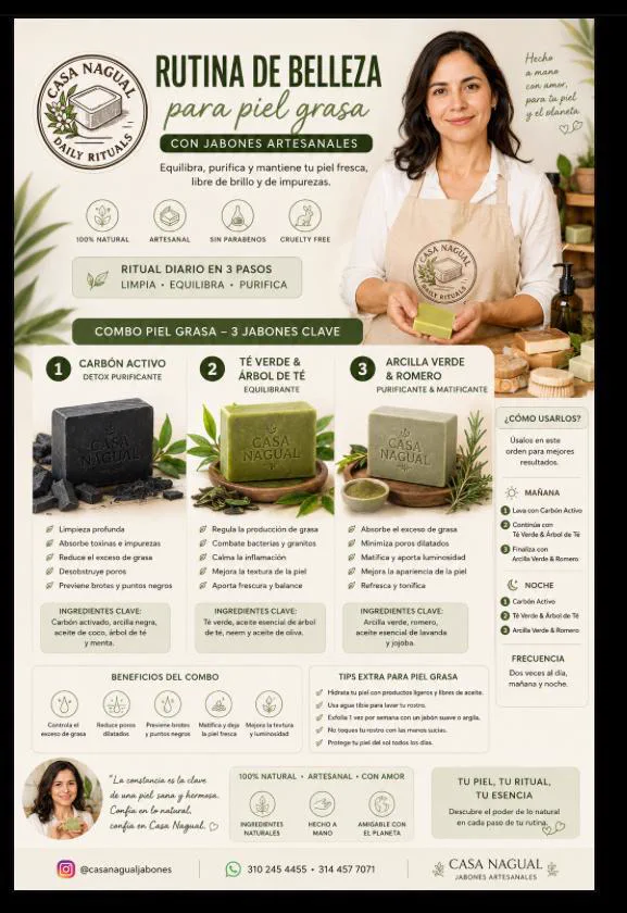 Jabones de cúrcuma y aceites esenciales Casa Nagual